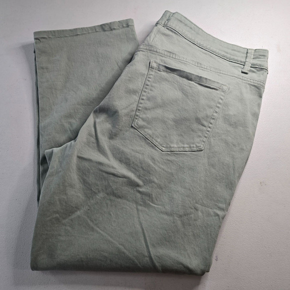 Charter Club Pants Women's 22W Green Lexington Straight Ankle - Picture 10 of 16